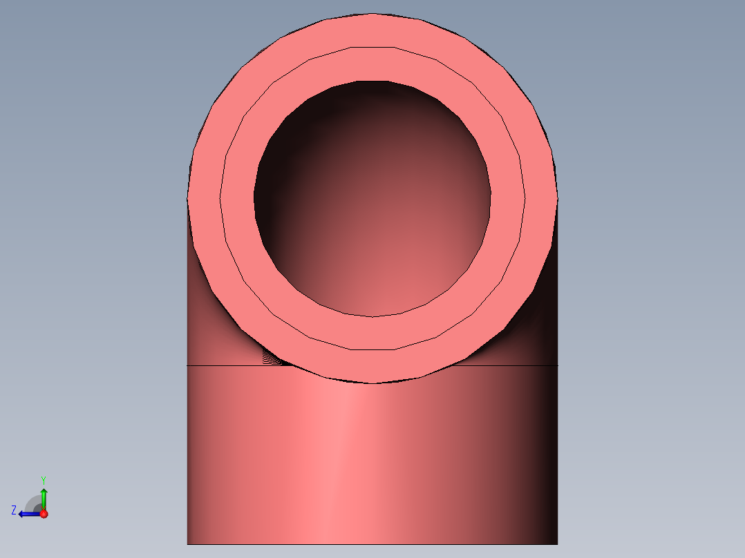管件接头、螺纹接头、三通(57)右视图