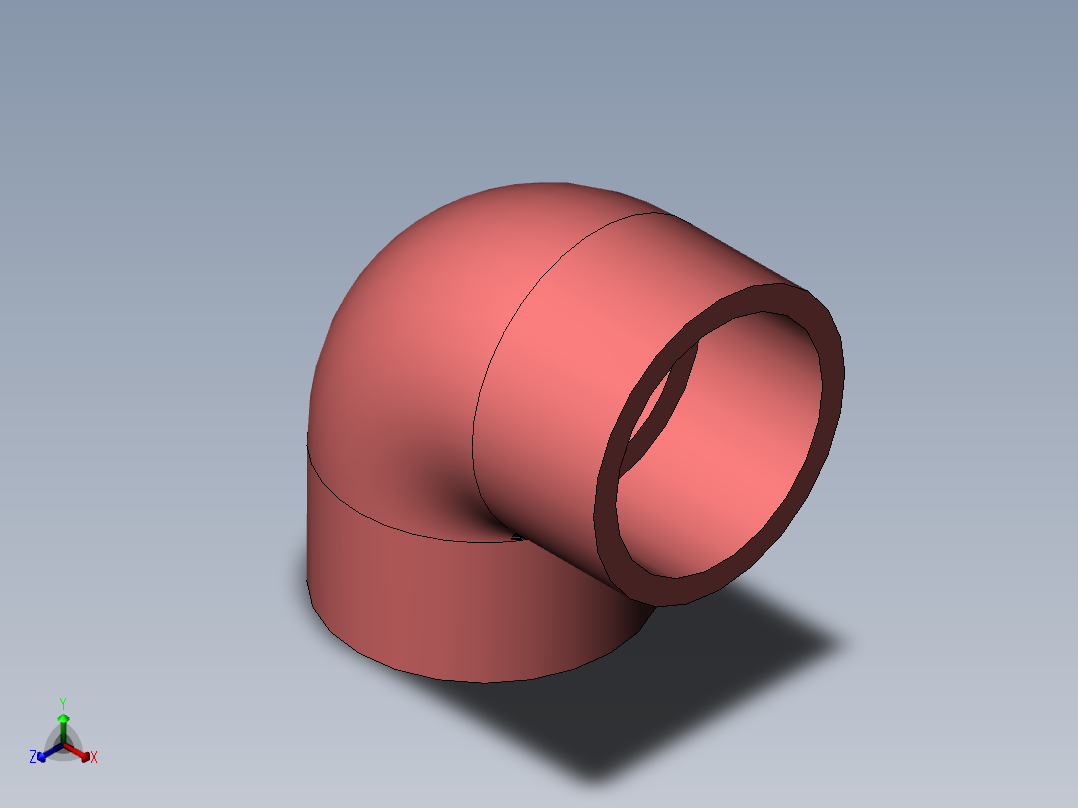 管件接头、螺纹接头、三通(57)正等轴测图