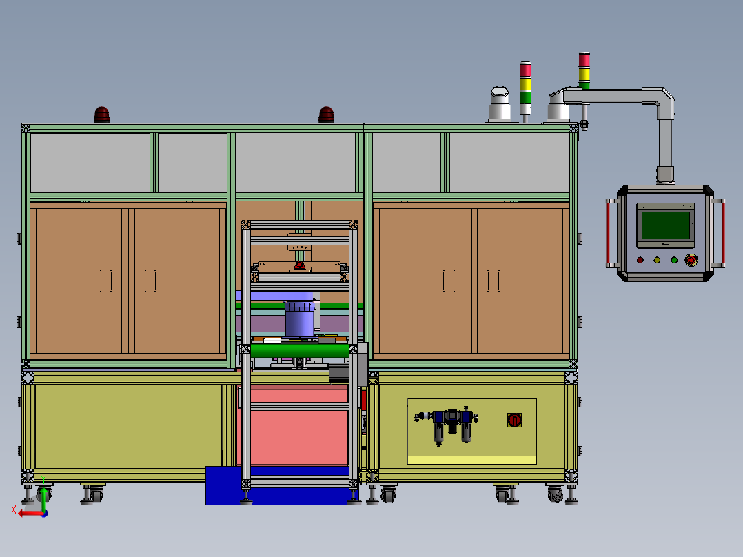 光猫线路板自动搬运检测设备sw19可编辑后视图