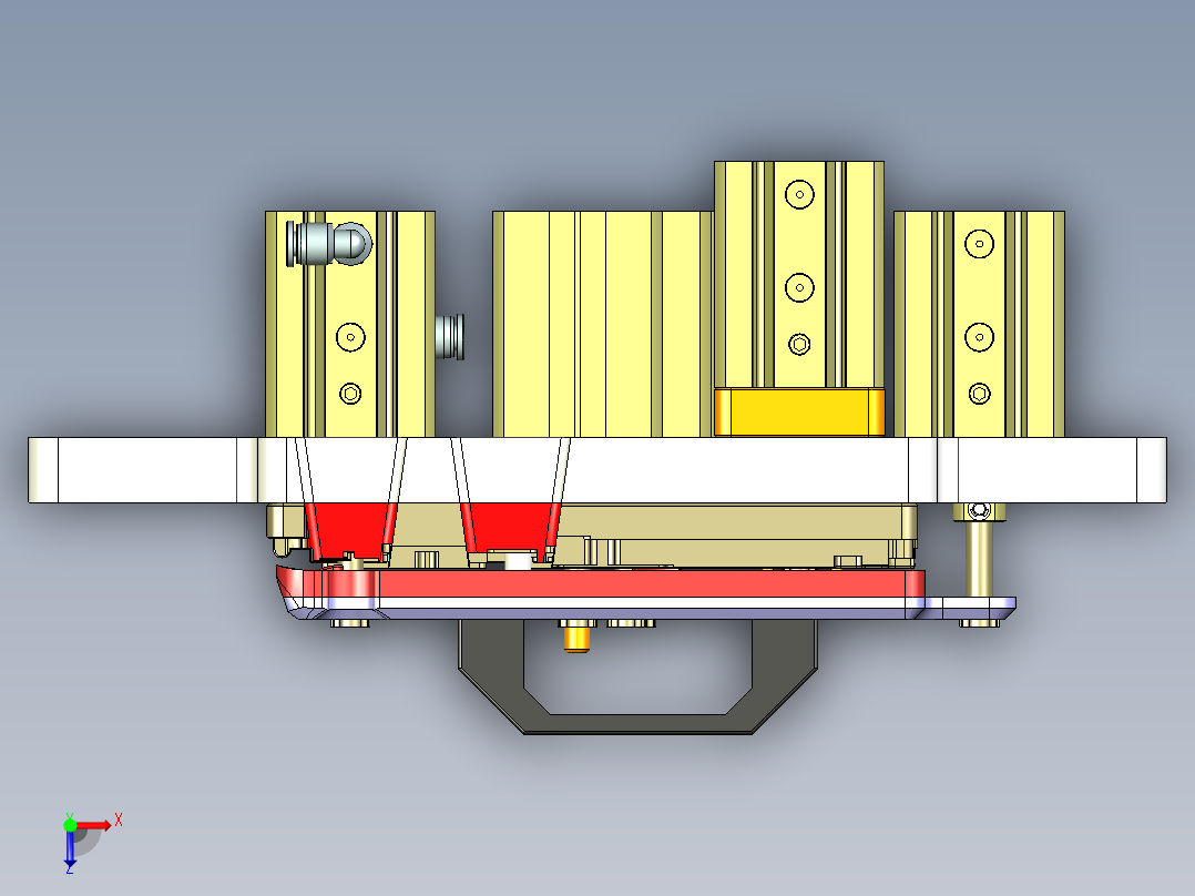 EDB41-C-笔记本CNC工装夹具三维模型CNC8-191113俯视图