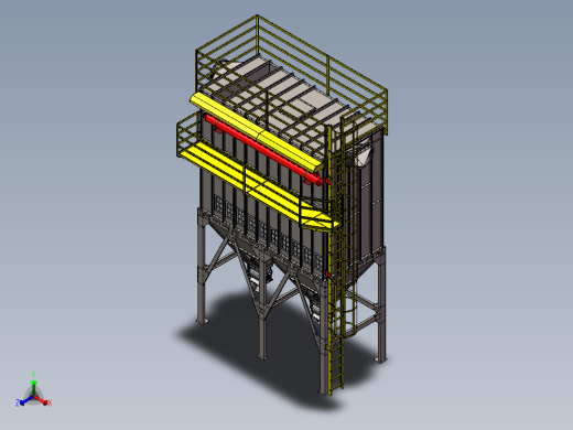 200袋-拼装除尘器正等轴测缩略图