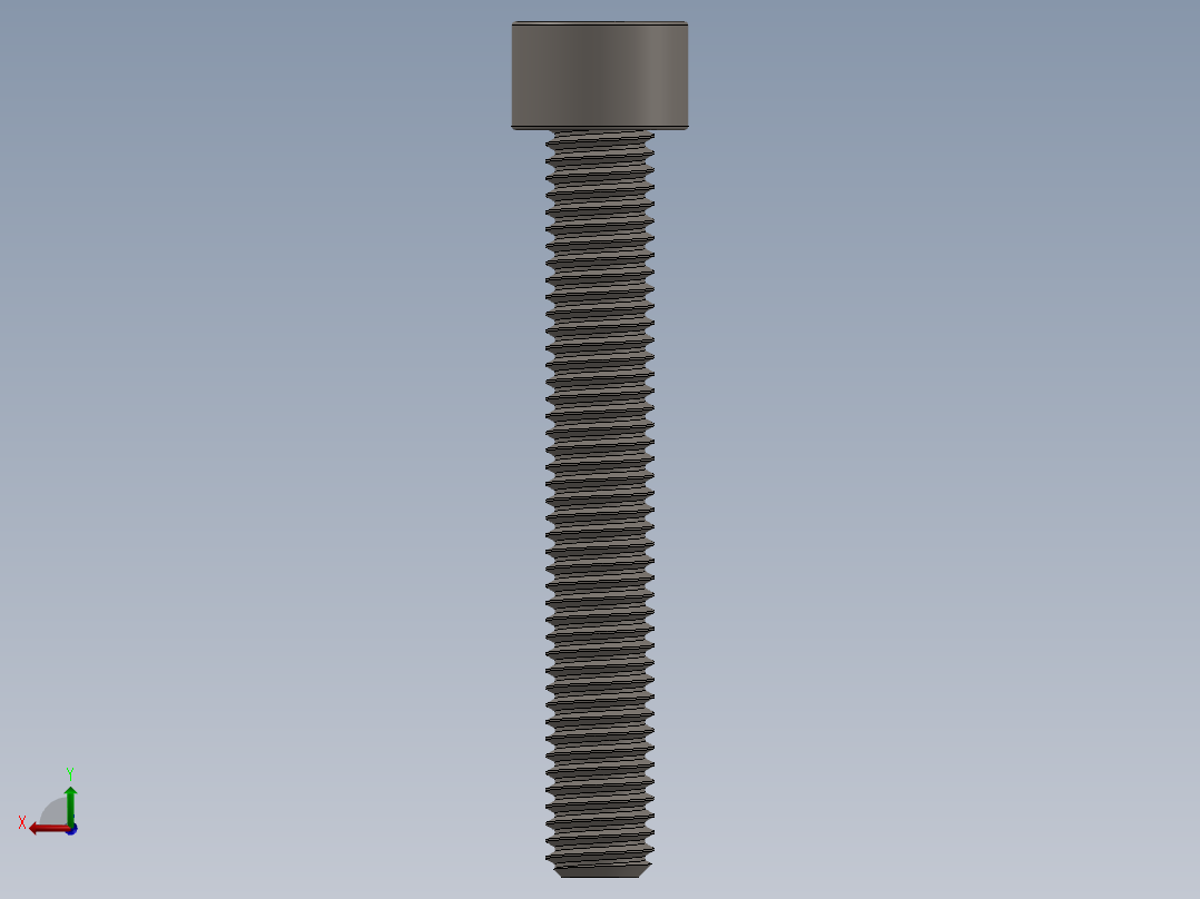 Screw_DIN_912_M8x55F_A2.SLDPRT公制内六角螺钉后视图