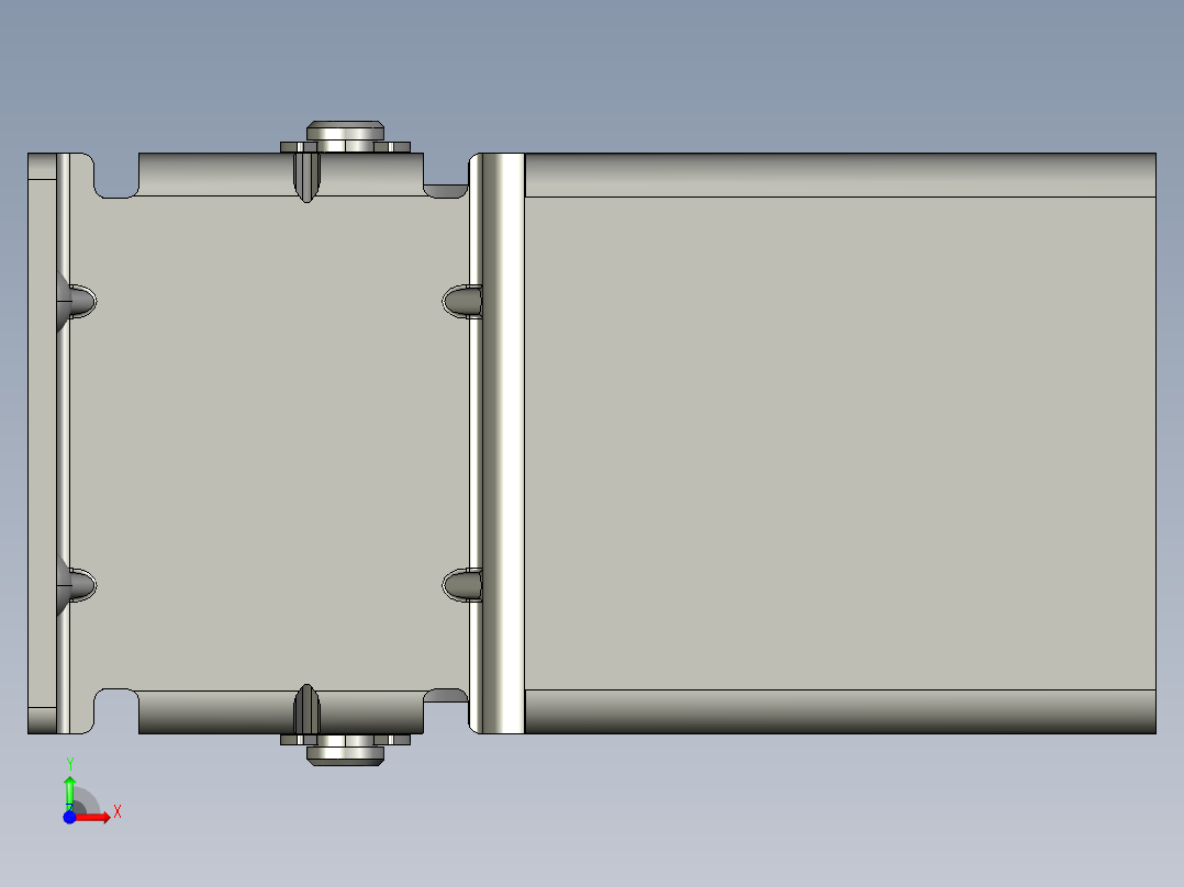 流利条定位器40C-带轮止动接头1前视图