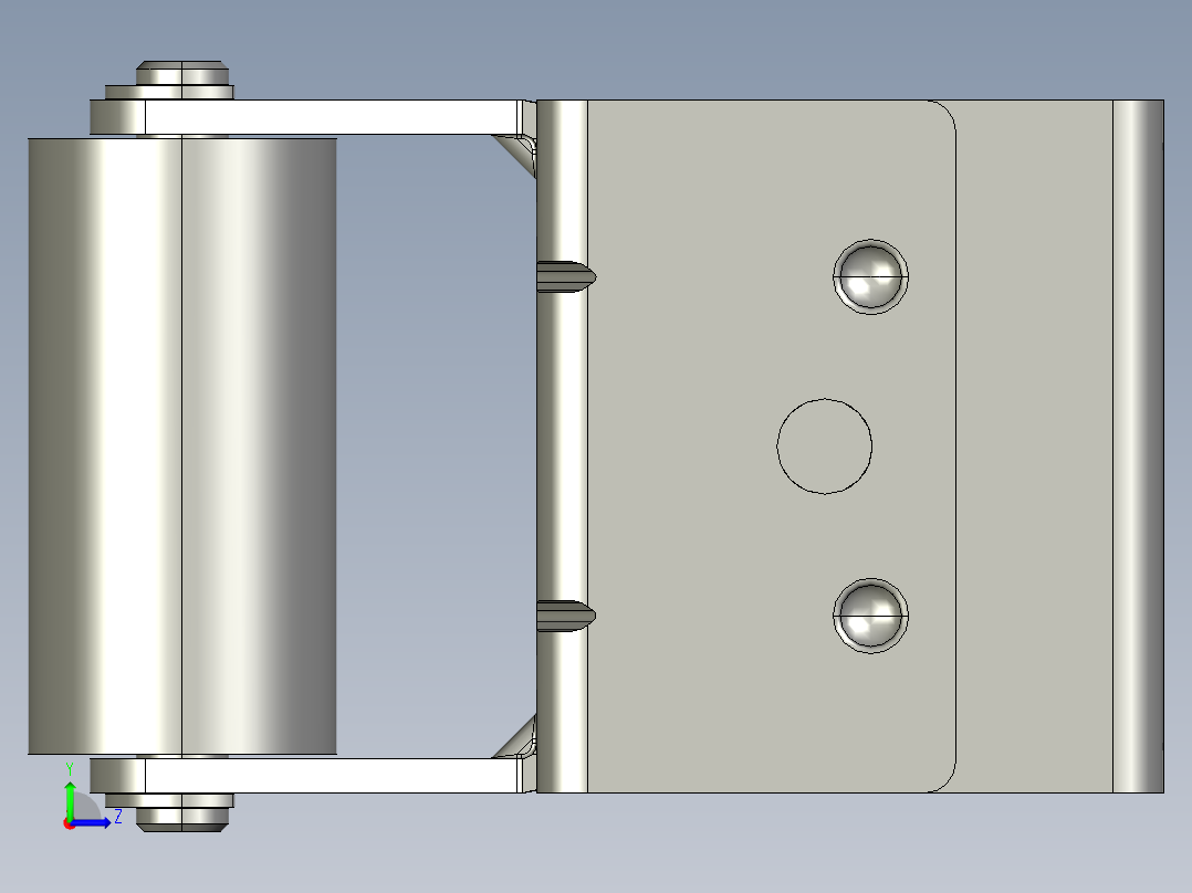 流利条定位器40C-带轮止动接头1左视图