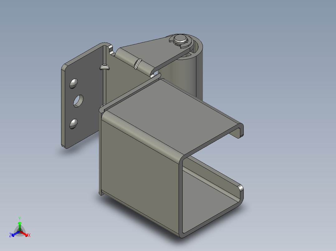 流利条定位器40C-带轮止动接头1正等轴测图