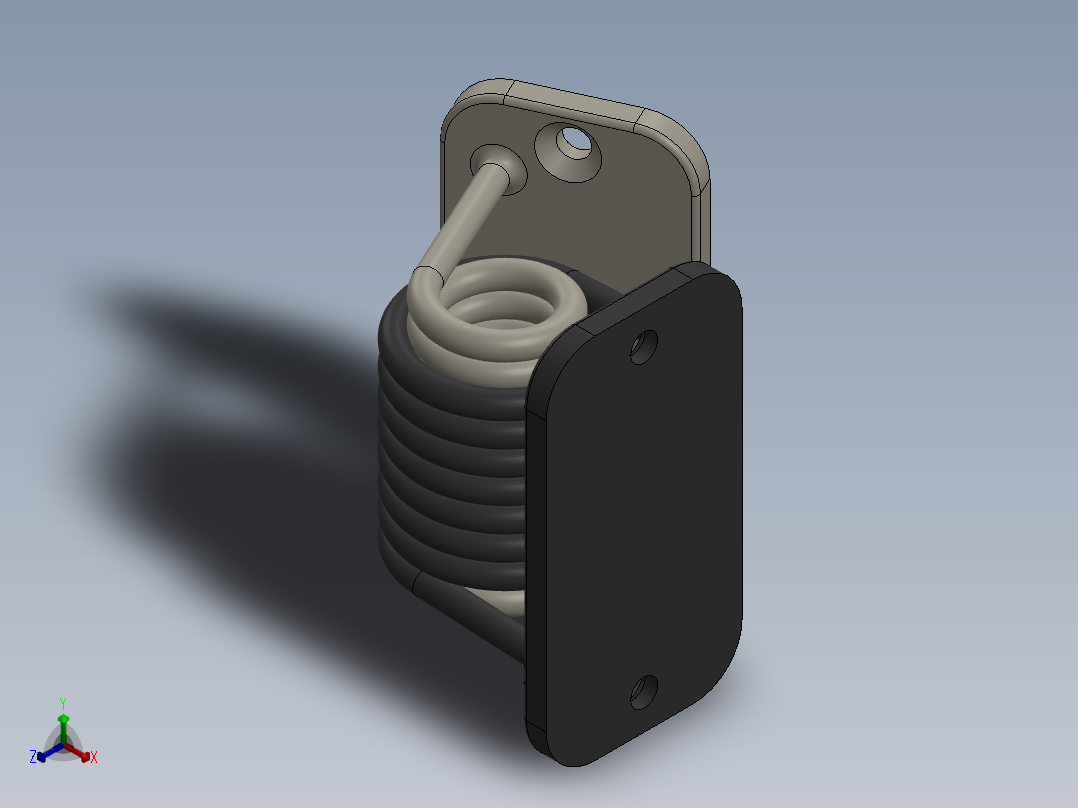 铰链、-正等轴测图