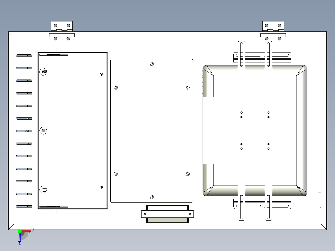 键鼠控制门系统俯视图
