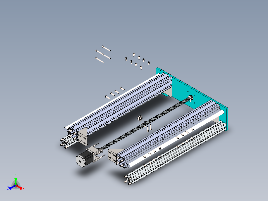 cnc三轴正等轴测图