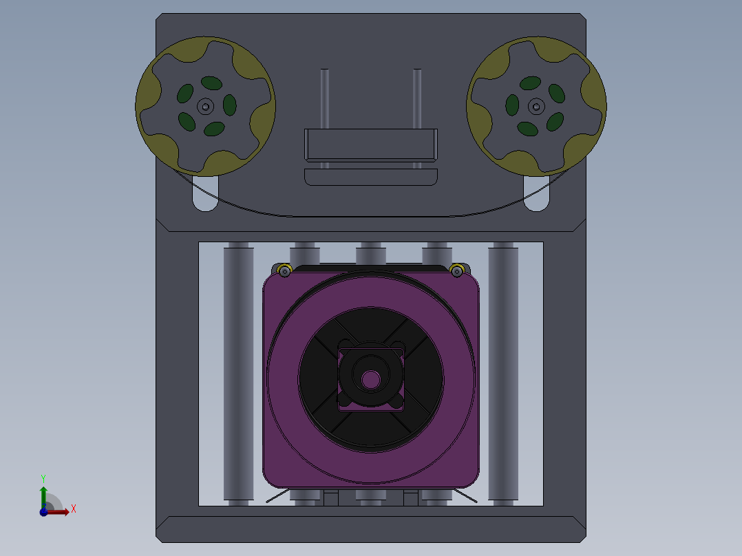 标签开启器前视图