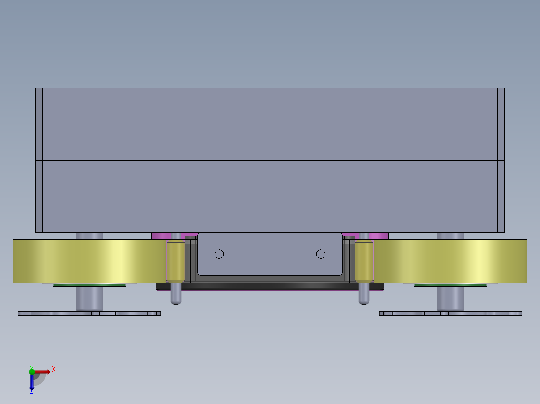 标签开启器俯视图
