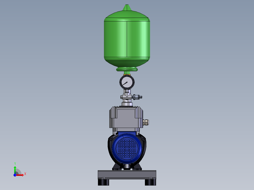 液压单元 MVP1C0202前视图