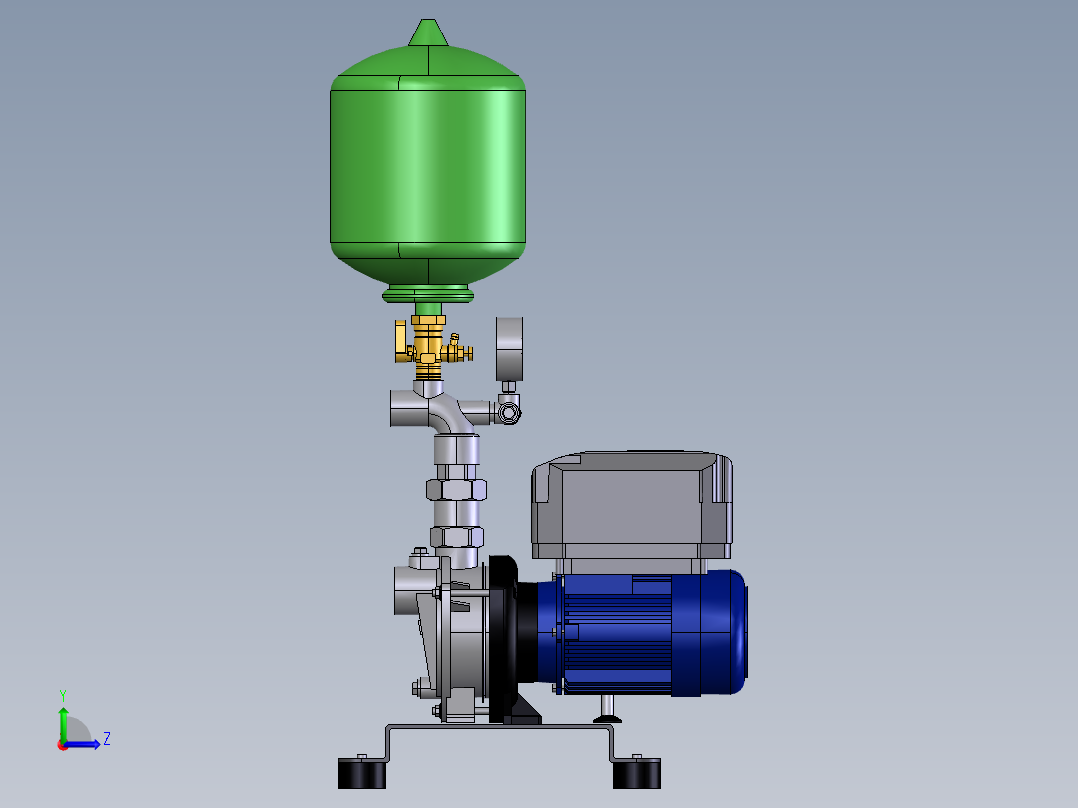 液压单元 MVP1C0202左视图