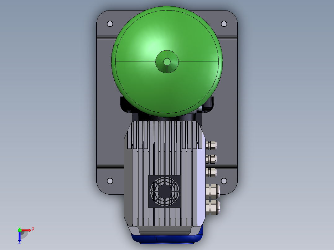 液压单元 MVP1C0202俯视图