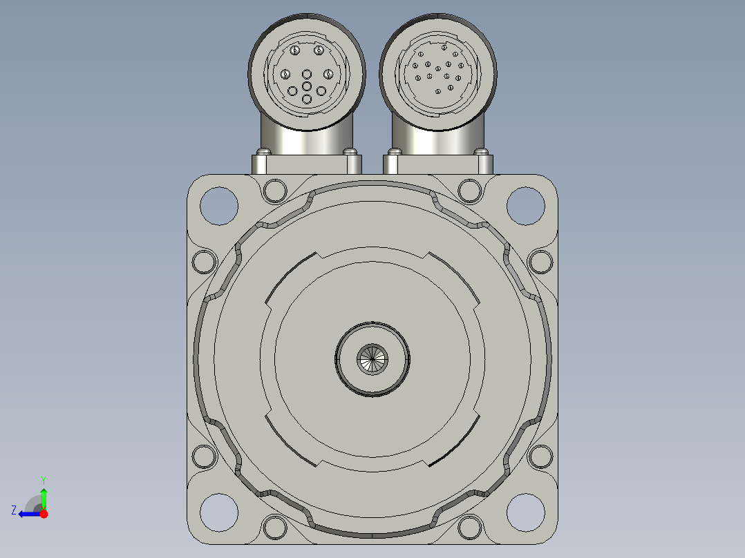 Rockwell罗克韦尔伺服电机MPL-B430P右视图