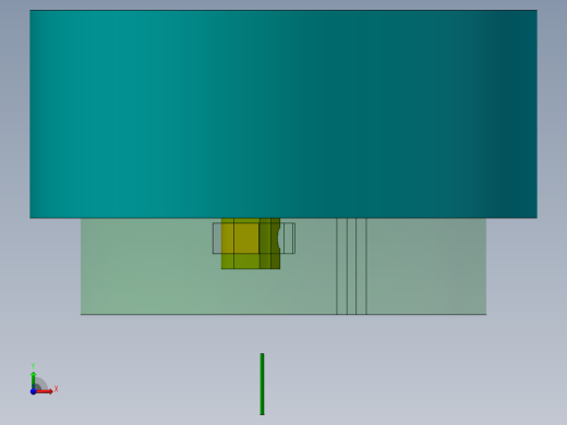 油门刹车转换专题触发装置设计-键槽机构说明书前视缩略图