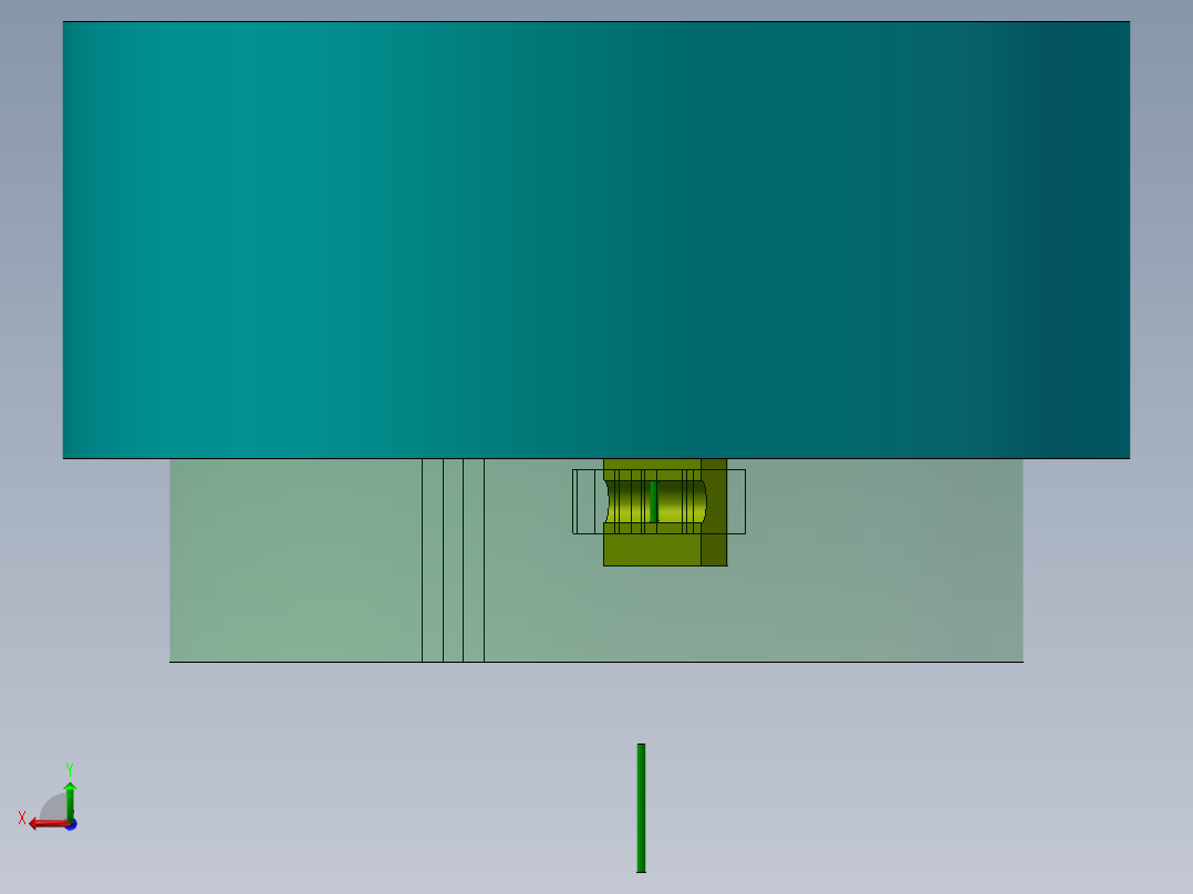 油门刹车转换专题触发装置设计-键槽机构说明书后视图