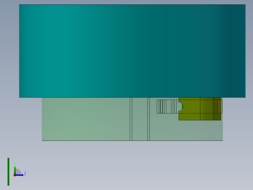 油门刹车转换专题触发装置设计-键槽机构说明书左视缩略图