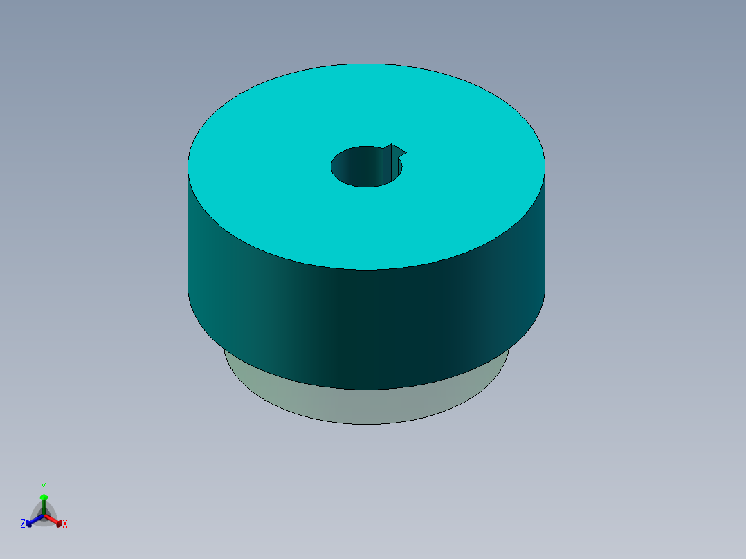 油门刹车转换专题触发装置设计-键槽机构说明书正等轴测图