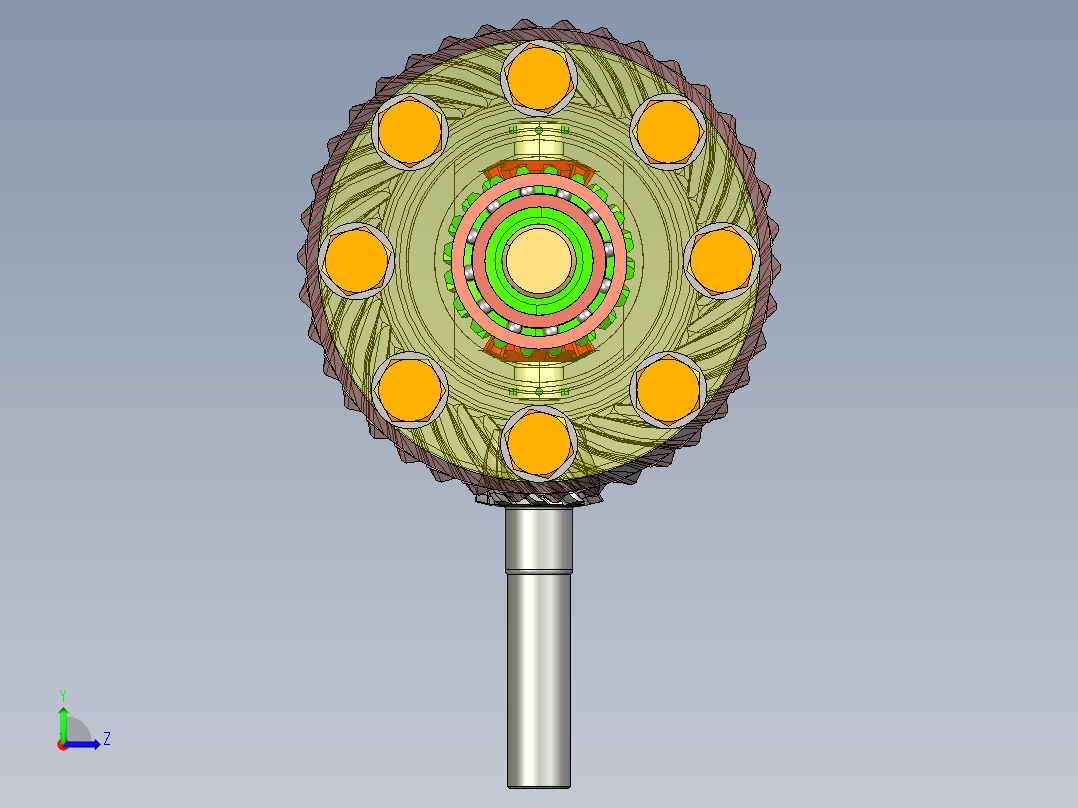 差速器减速器左视图