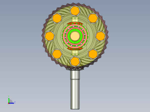 差速器减速器左视缩略图
