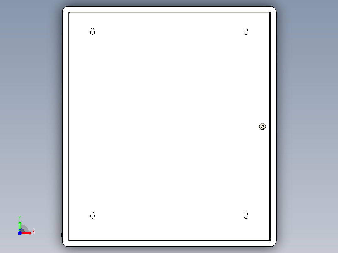 壁挂格口售卖机前视图