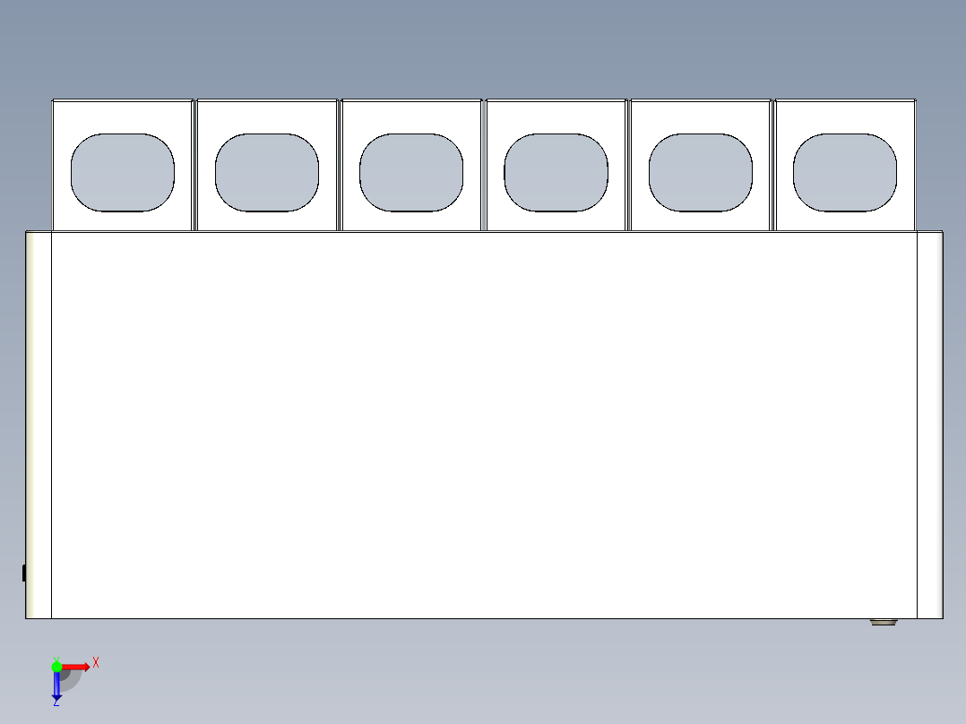 壁挂格口售卖机俯视图