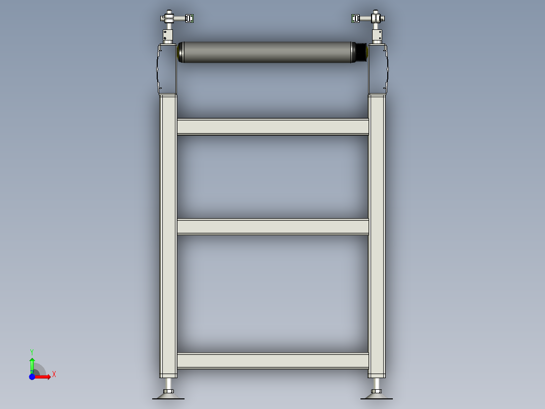 电动滚筒线前视图