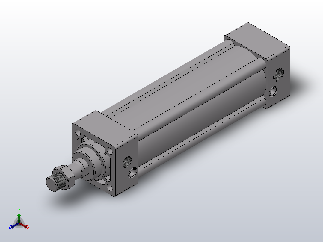 JSI系列标准气缸[JSI40125S]主视图