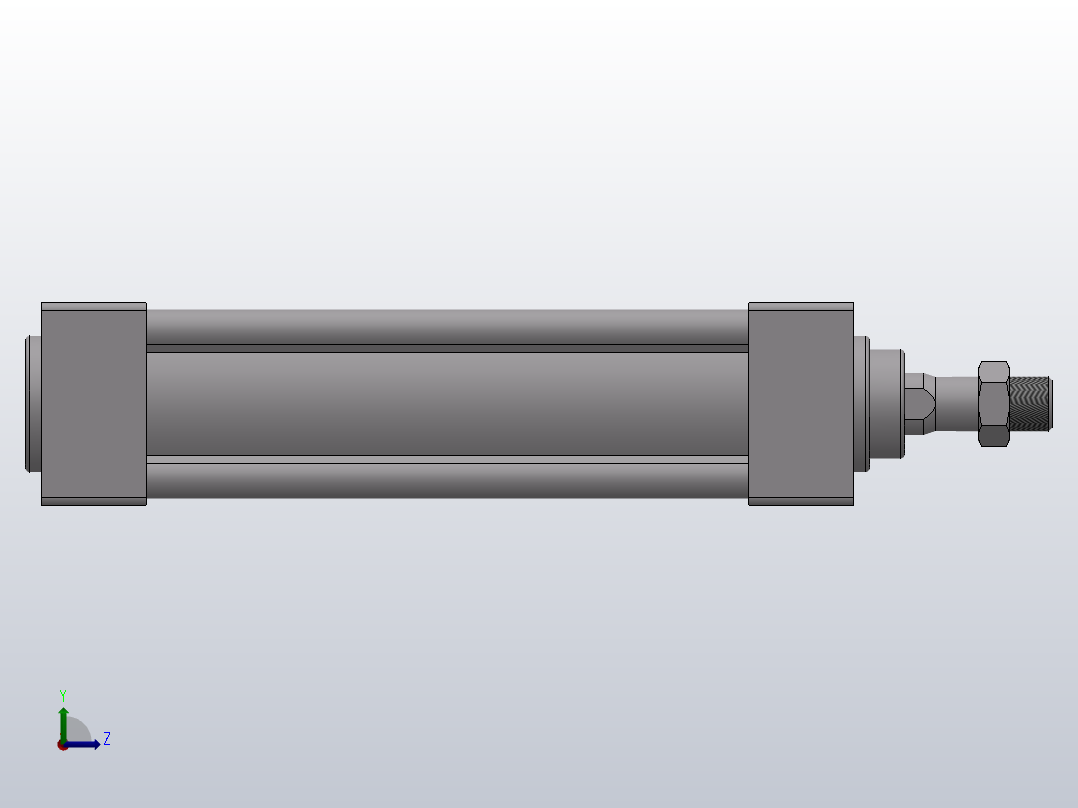 JSI系列标准气缸[JSI40125S]左视图