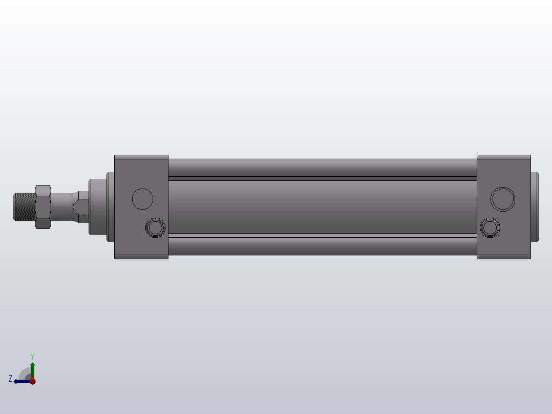 JSI系列标准气缸[JSI40125S]右视图
