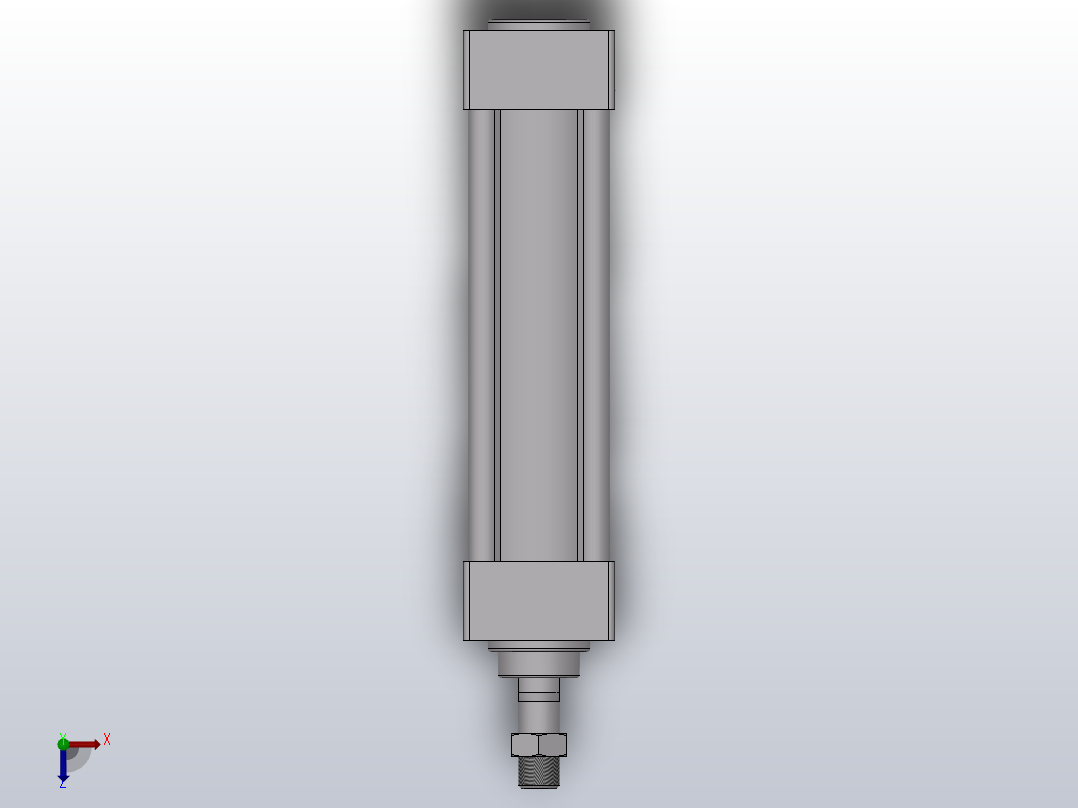 JSI系列标准气缸[JSI40125S]俯视图