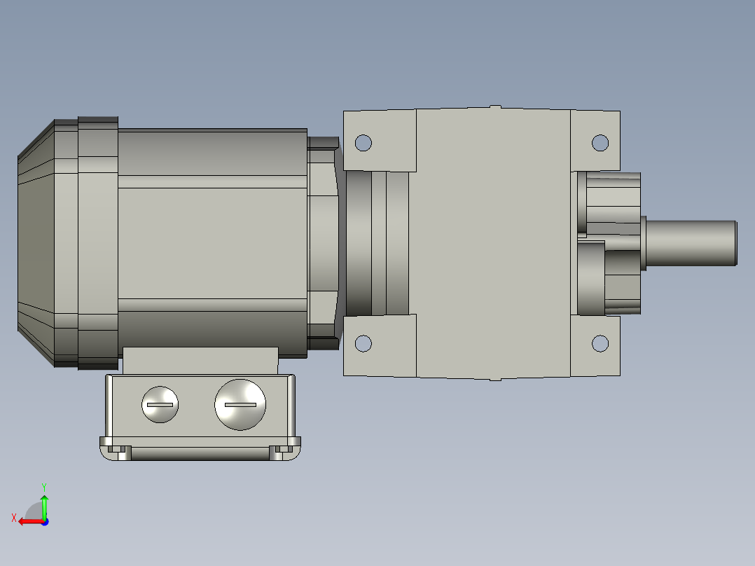 R27DRS71S4-电机后视图