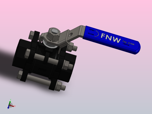 FNW-FNW311ASWG三片式内螺纹球阀