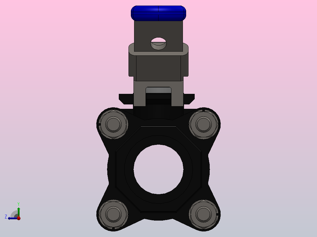 FNW-FNW311ASWG三片式内螺纹球阀右视图