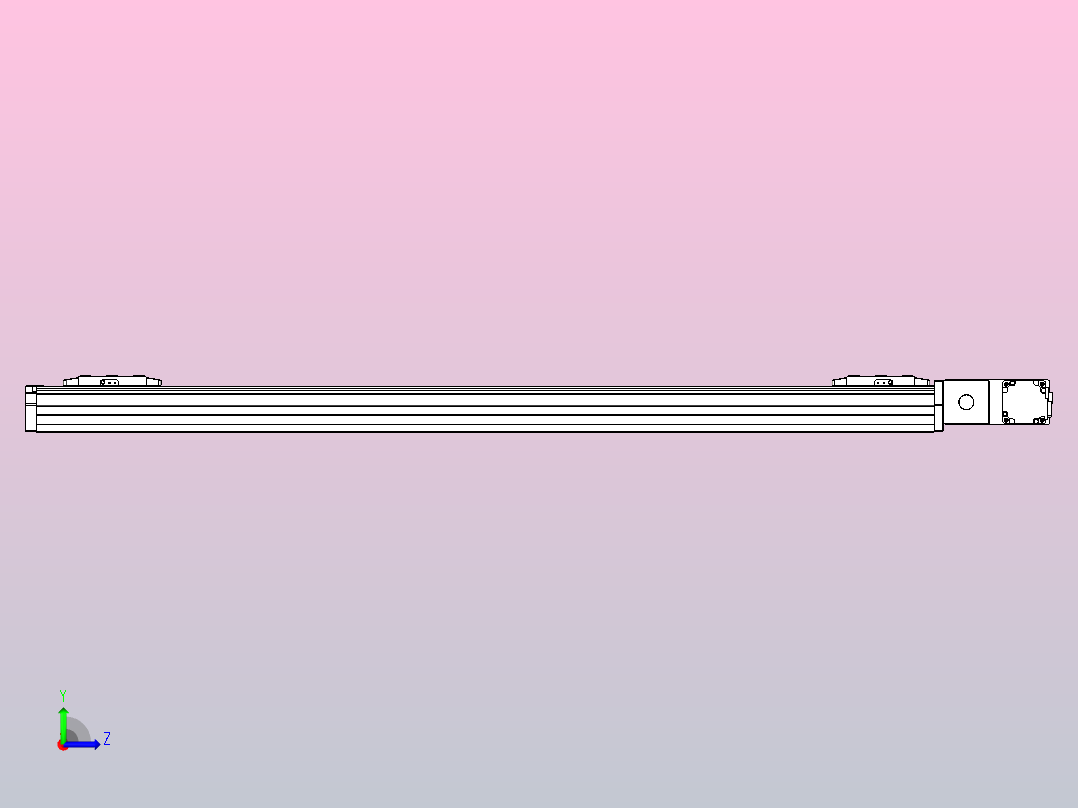 皮带直线轴双滑块型TPA-GCBS-80-P60-L450-QR-M20-N3左视图