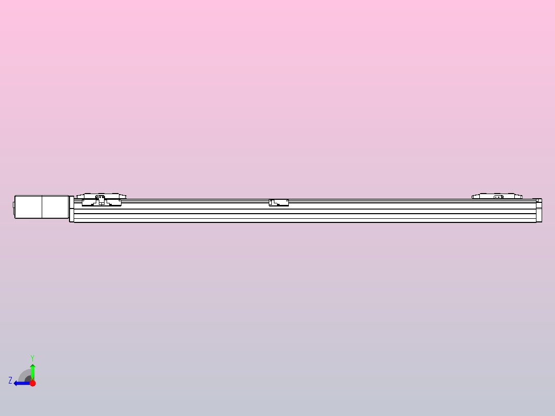 皮带直线轴双滑块型TPA-GCBS-80-P60-L450-QR-M20-N3右视图
