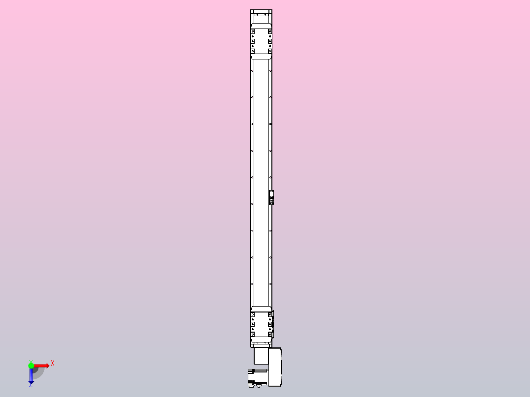 皮带直线轴双滑块型TPA-GCBS-80-P60-L450-QR-M20-N3俯视图