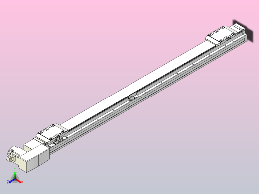 皮带直线轴双滑块型TPA-GCBS-80-P60-L450-QR-M20-N3正等轴测缩略图