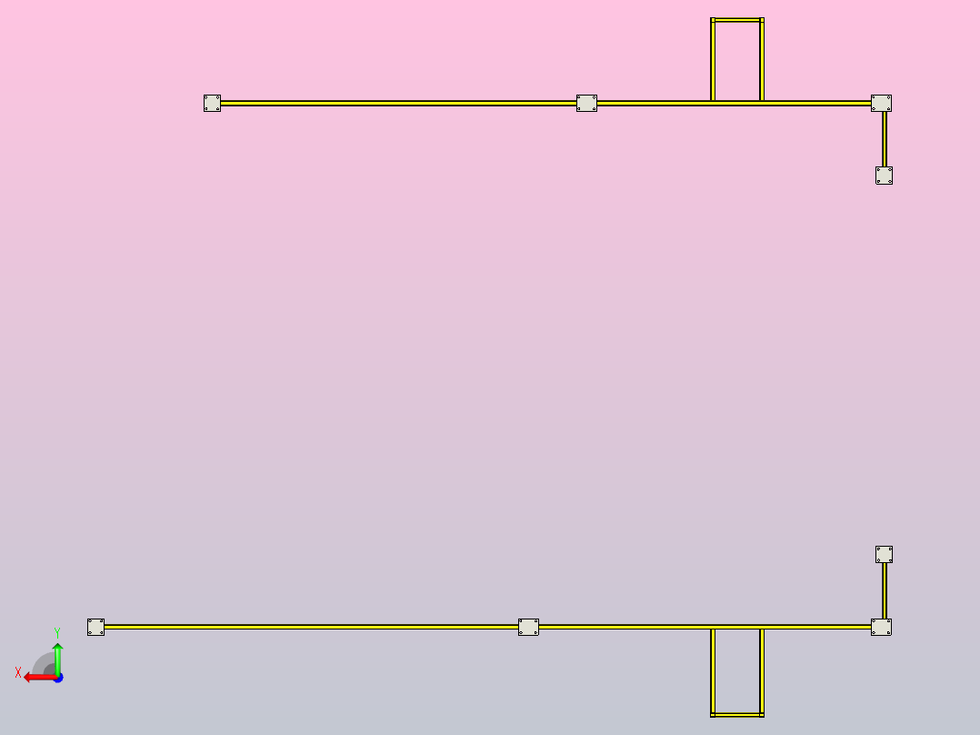 物料搬运后视图