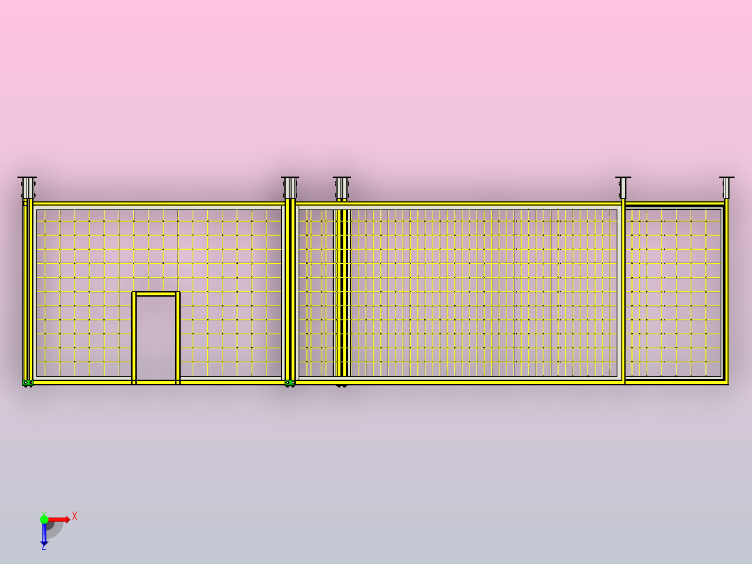 物料搬运俯视图