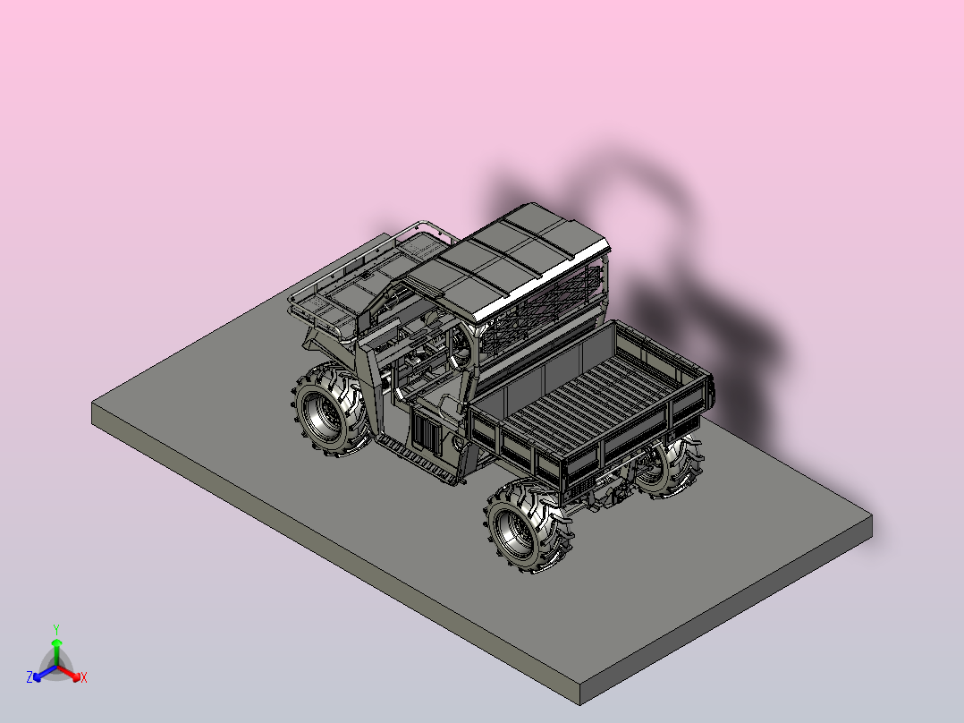 山猫4×4全地形车总装主视图