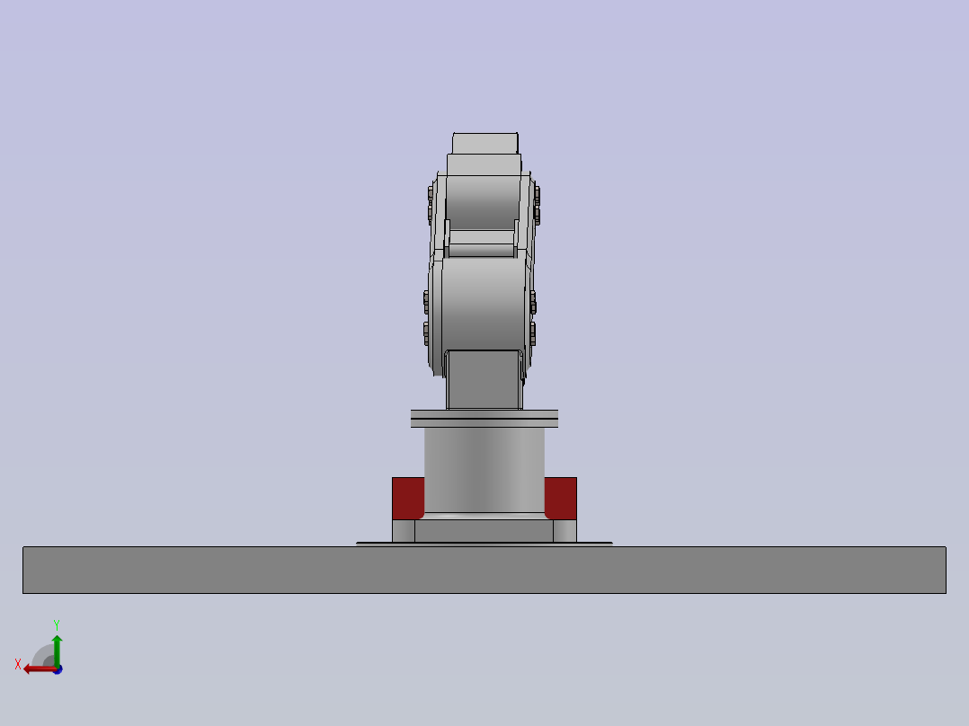 ROBOT机械臂 sw24后视图
