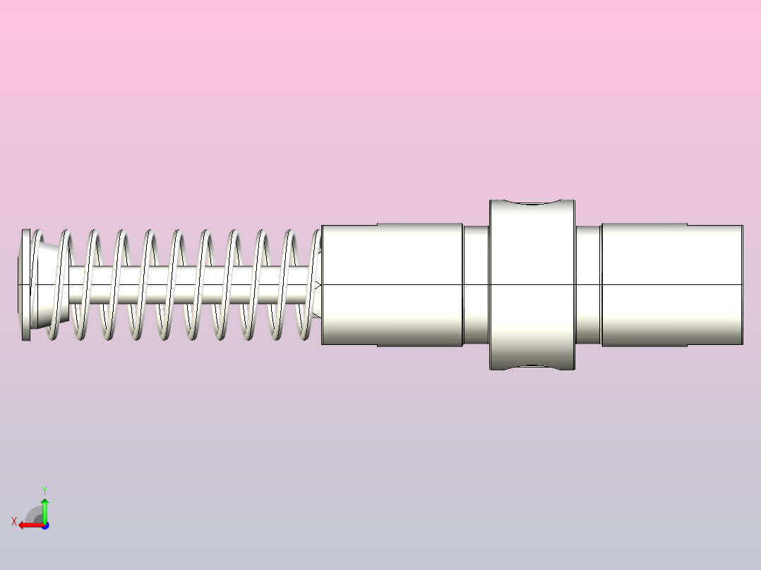 LDA 42×75可调中型力盾缓冲器[LDA 42×75]后视图