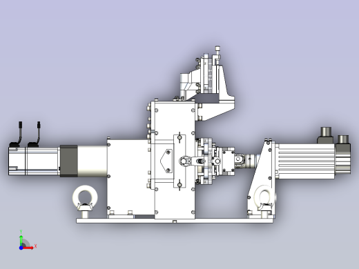 传感器检测机机构3D图纸 Solidworks设计前视缩略图