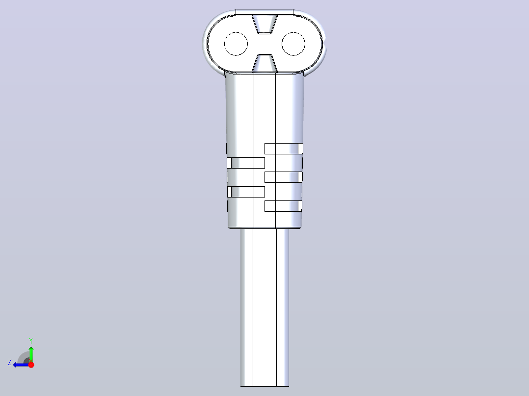 C7-带90度头的16型插头右视图