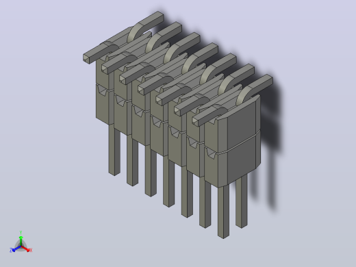 引脚标头1.27mm螺距2行2x7 = 14pin