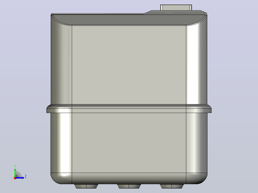 NQ3-11P电磁起动器三维模型202204左视图