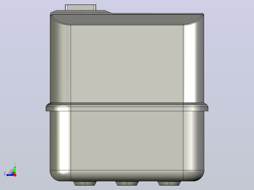 NQ3-11P电磁起动器三维模型202204右视图