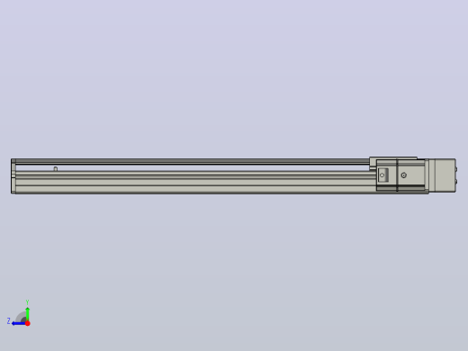 SYS12-BR-600-200W滚珠花健、支撑座、滚珠丝杠、交叉导轨、直线模组.STEP右视缩略图