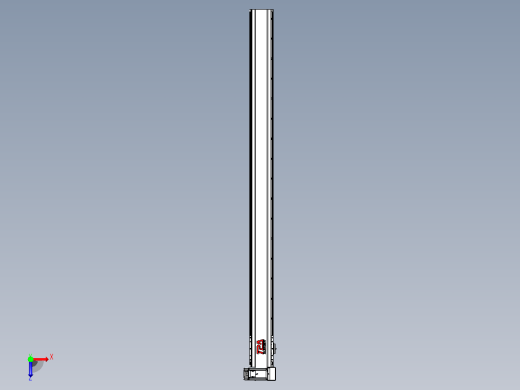 皮带直线轴半封闭可选导轨TPA-HNB-120D-110-L1550-RU-C-P40-N3俯视缩略图